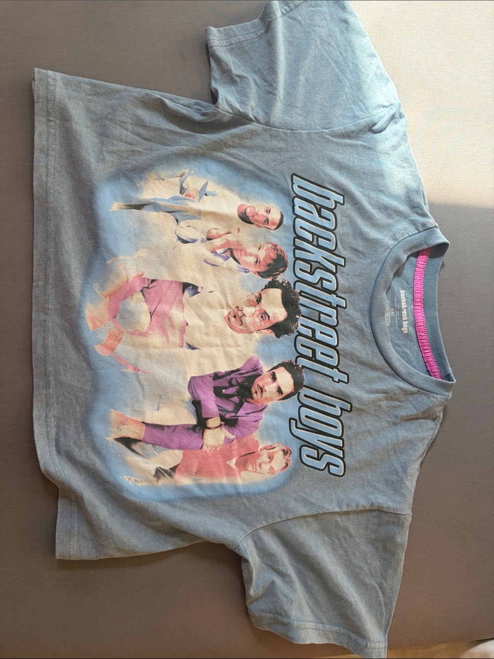 Backstreet Boys Graphic Tee XXS and XS - Light Blue